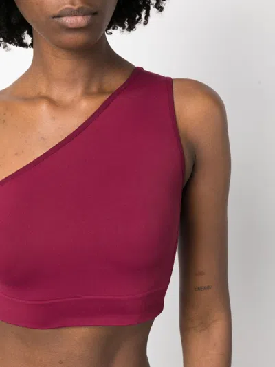 Shop Rick Owens Knitted One Shoulder Bandeau Top