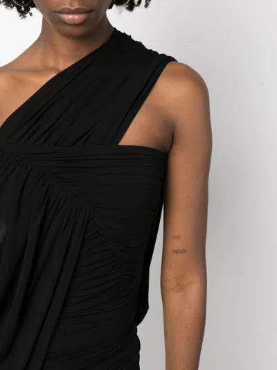 Shop Rick Owens One Shoulder Draped Top