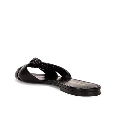 Saint Laurent Woven Leather Sandal Slide