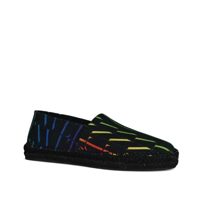 Valentino Espadrilles With All-over Multicolor Vltn Logo