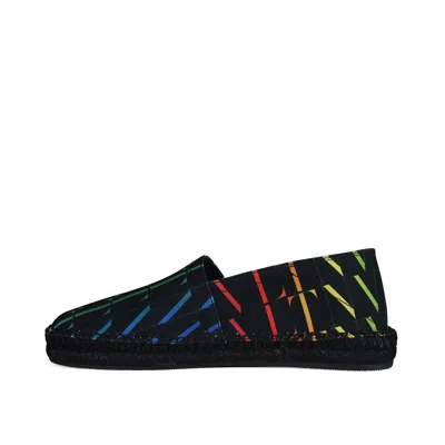 Valentino Espadrilles With All-over Multicolor Vltn Logo