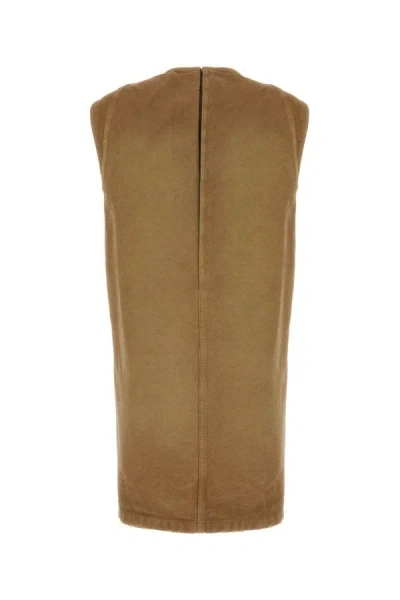 Prada Mini Abito In Cotone Cammello Donna In Beige