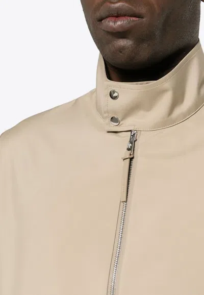 Moncler Nibles Cotton Down Jacket In Beige