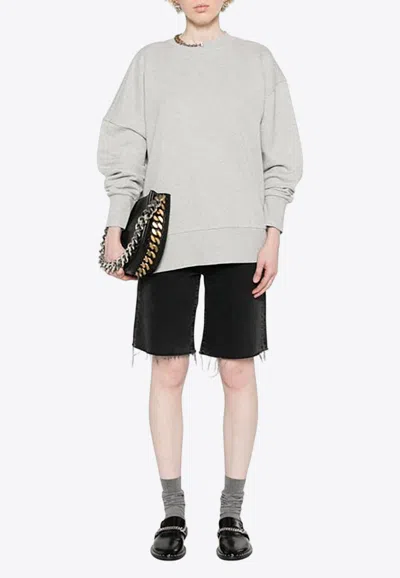 STELLA MCCARTNEY CHAIN-LINK MÉLANGE SWEATSHIRT 