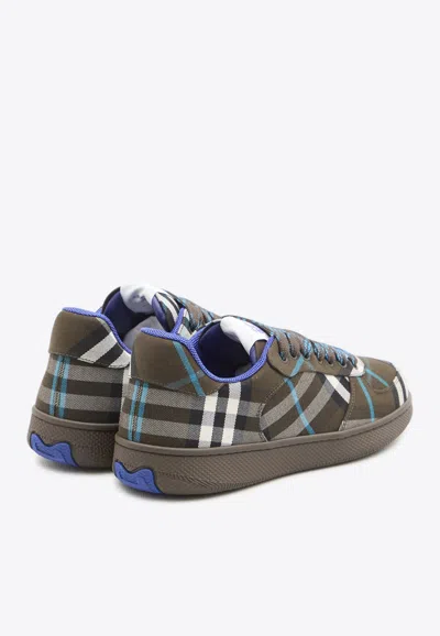 Shop Burberry Check Terrace Low-top Sneakers In Multicolor