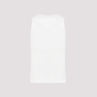 Shop Bottega Veneta Men's Classic Cotton Tank Top In White