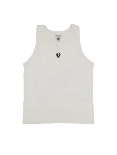 Shop Dolce & Gabbana Cotton Tank Top In White