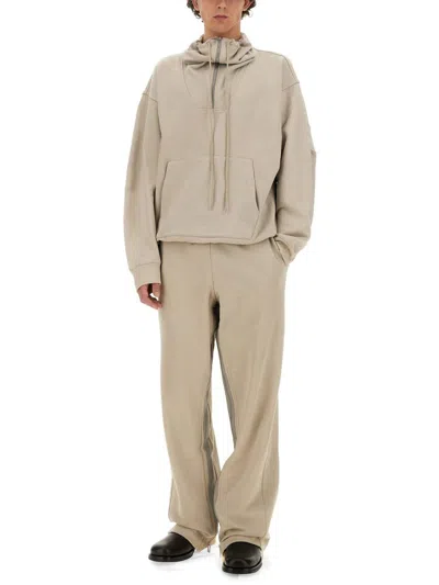 Helmut Lang Jogging Pants With Zipper In Neutral