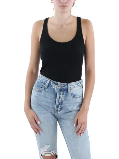 Golde Womens Scoop Neck Sleeveless Bodysuit In Black