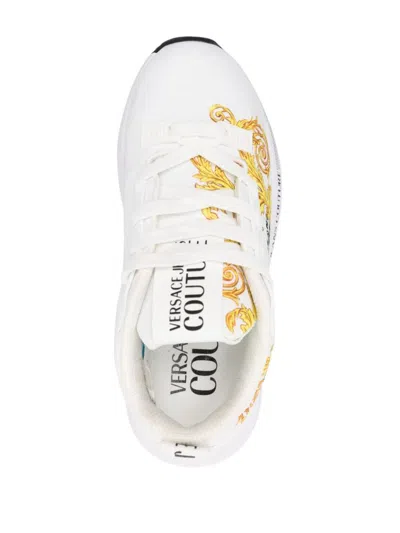 Shop Versace Jeans Couture Sneakers In White