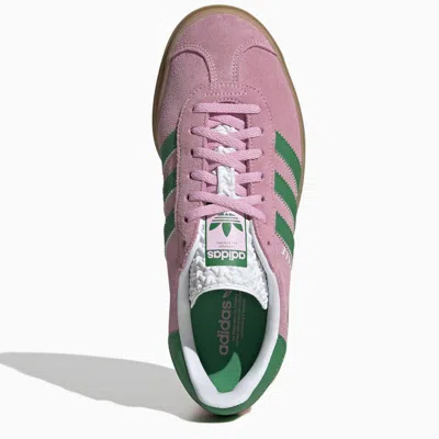 Shop Adidas Originals Gazelle Bold Pink/green Sneakers