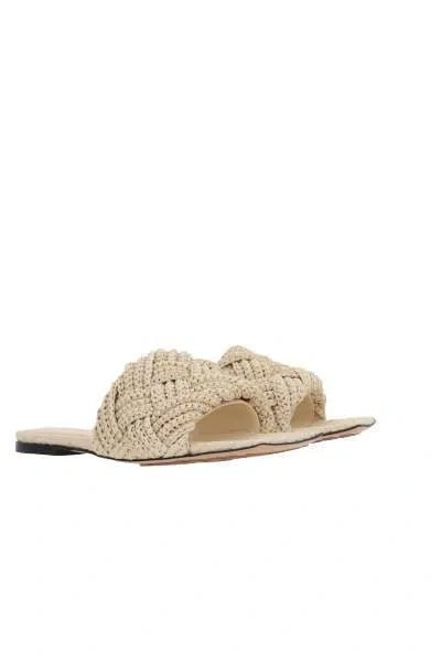 Shop Bottega Veneta Slippers In Sand