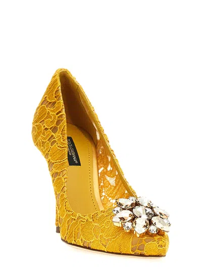 Dolce & Gabbana Bellucci Taormina Lace Pumps With Crystals