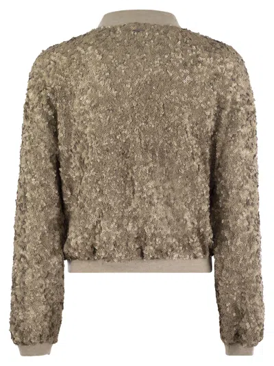 Herno Bomber Jacket With Sequins