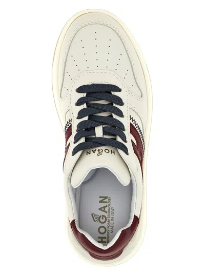 Hogan Sneakers With Perforated Toe Box And Contrasting Accents