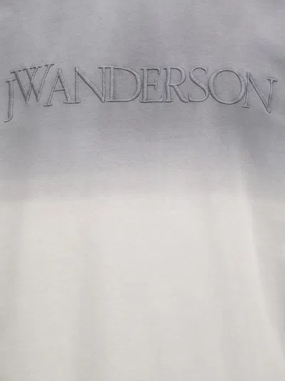 Jw Anderson Gray Embroidered-logo Gradient Sweatshirt