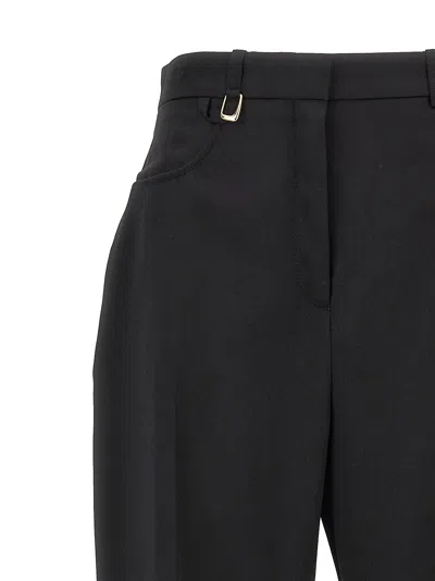 Jacquemus High-waisted Straight Leg Trousers With Buckle Detail And Silhouette