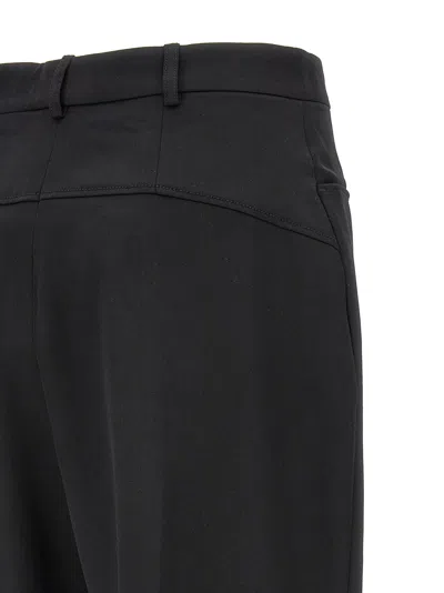 Jacquemus High-waisted Straight Leg Trousers With Buckle Detail And Silhouette