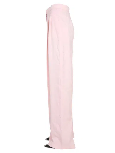 Shop Alexander Mcqueen Wide Leg Pants In Pink