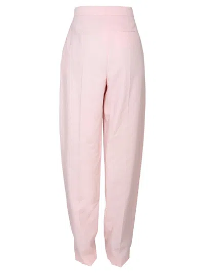 Shop Alexander Mcqueen Wide Leg Pants In Pink