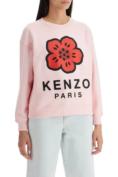 Shop Kenzo Boke Flower Crewneck Sweat In Rosa