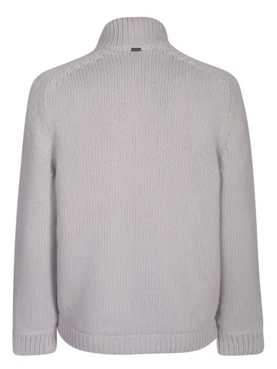 Herno Infinity Wool Bomber Jacket In Grey