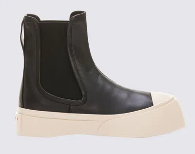 Shop Marni Black Leather Pablo Boots