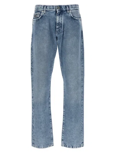 Shop Versace Fringed Jeans