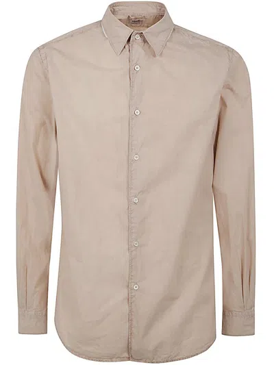 Aspesi Comma Shirt Long Sleeves In Brown