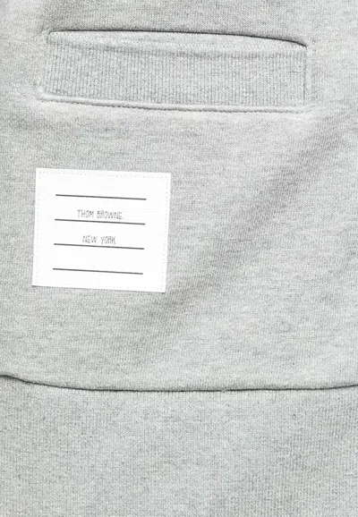 Thom Browne 4-bar Stripes Cardigan In Gray