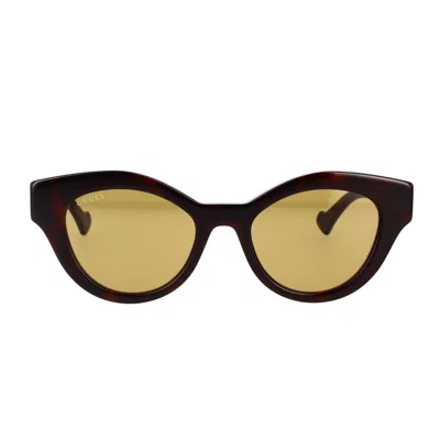 Shop Gucci Eyewear Sunglasses In Havana