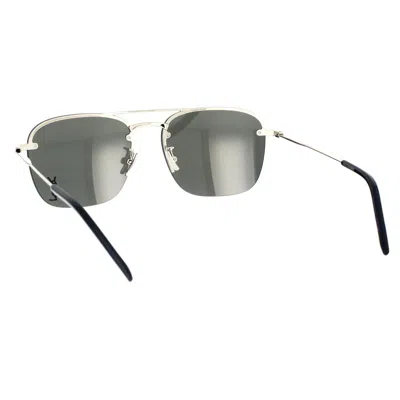 Saint Laurent Eyewear Sunglasses In Silver