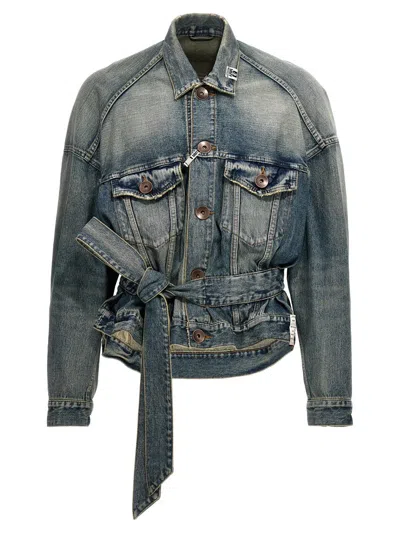 Shop Miharayasuhiro Maison Mihara Yasuhiro Denim Jacket In Blue