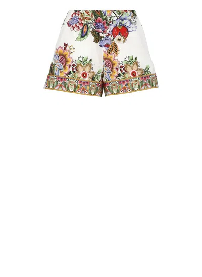 Shop Etro Shorts White