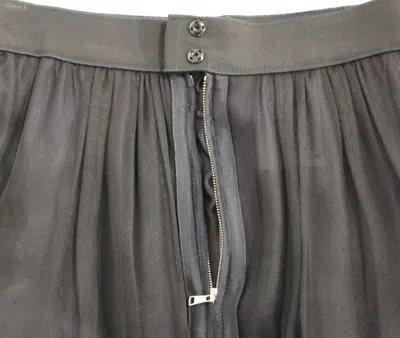 Dolce & Gabbana Black Silk Transparent Above Knees Skirt In Black