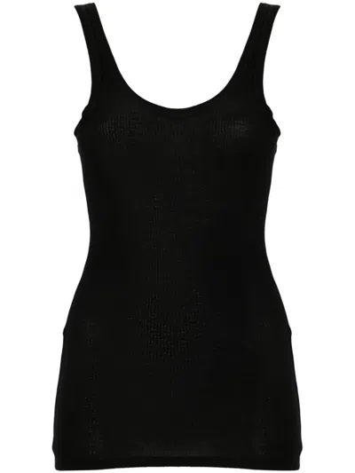 Majestic Ribbed Viscose Tank Top