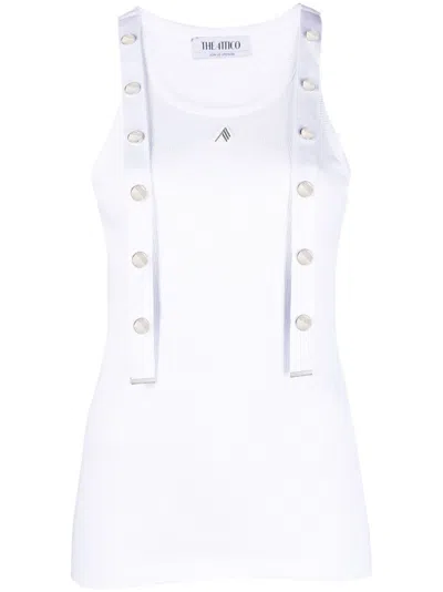 Attico Strap Detail Ribbed Tank Top