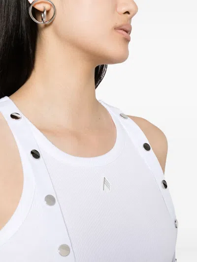 Attico Strap Detail Ribbed Tank Top