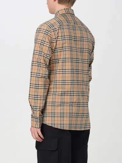 Burberry Men's Jacket With Check Pattern | Size Xl | 8043839 In Cream