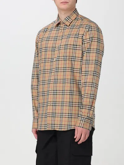 Burberry Men's Jacket With Check Pattern | Size Xl | 8043839 In Cream