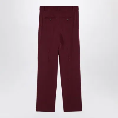 Shop Max Mara Bordeaux Trousers In Wool Women In Cream