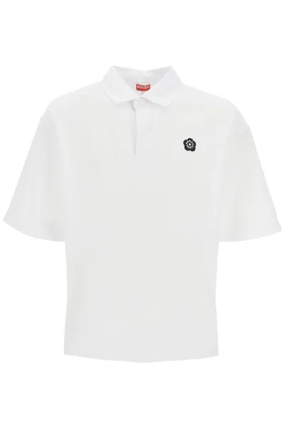 Shop Kenzo Polo Boke Flower 2.0 In White