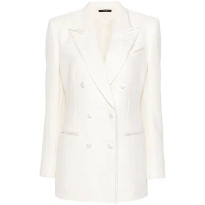 Shop Tom Ford Jackets In Neutrals