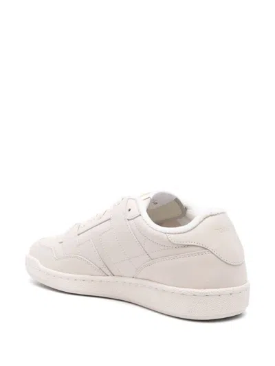Tom Ford Round Head Lacing Low-cut Casual Sneakers In White