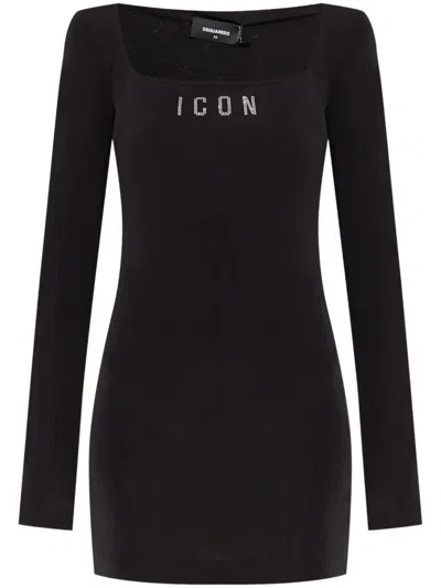 Dsquared2 Women Black Cotton Stretch Suit In Black