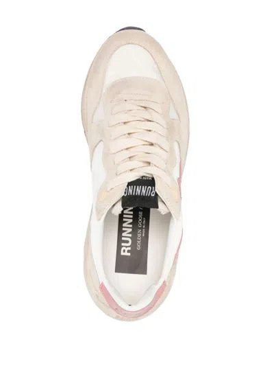 Shop Golden Goose Running Sole Leather Sneakers In Pink