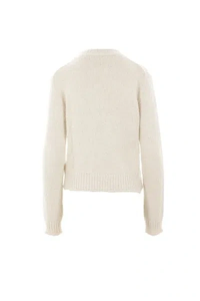 Jil Sander Knitwear In Beige Wool In Beige