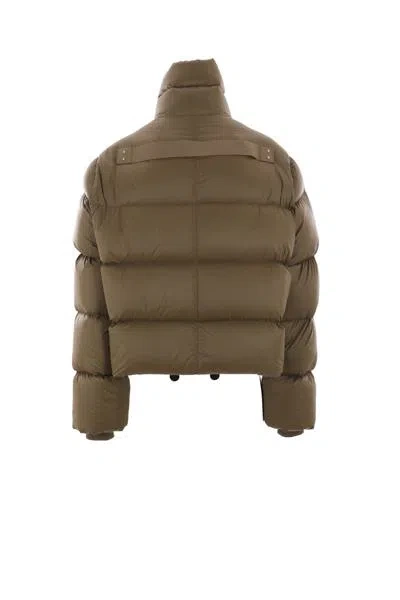 Rick Owens Turtle Down Jacket In Bean