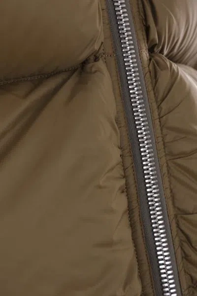 Rick Owens Turtle Down Jacket In Bean