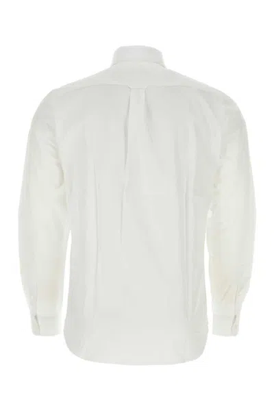 Shop Maison Kitsuné Shirts In White